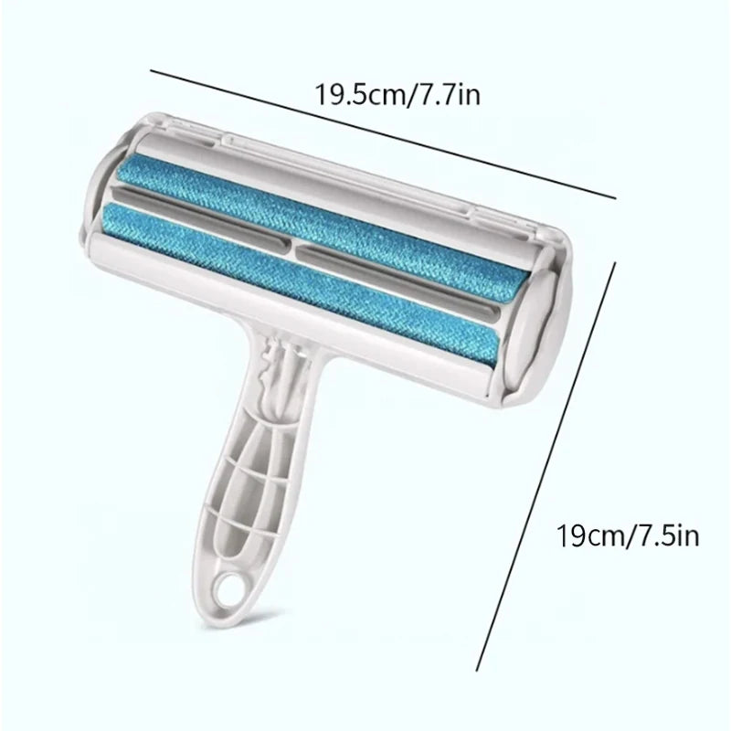 Pet hair remover for cats and dogs reusable self-cleaning cotton plush roller set suitable for beds sofas carpets cat beds